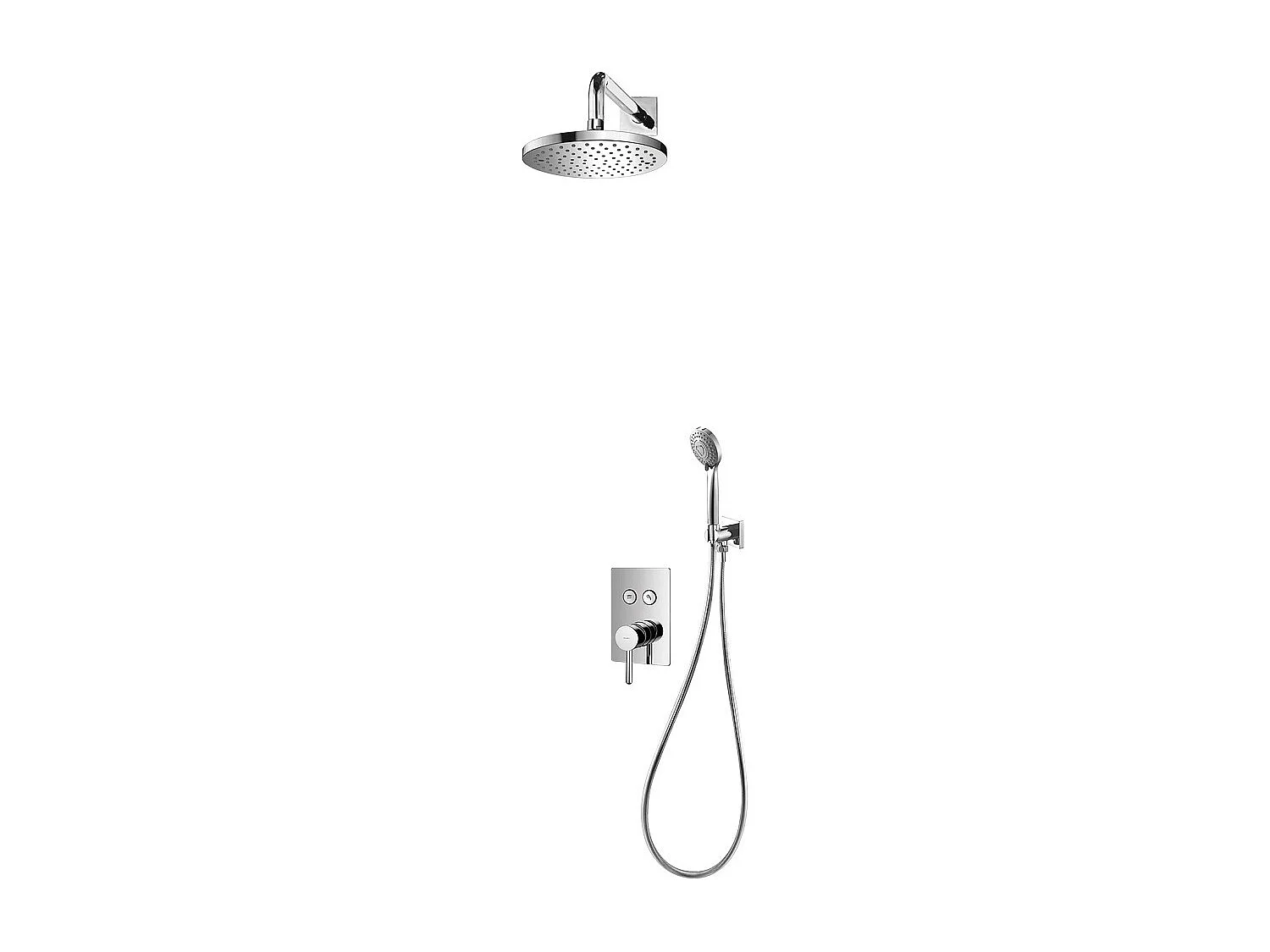 Colonne de douche Y GOCLIK encastrable  chrome