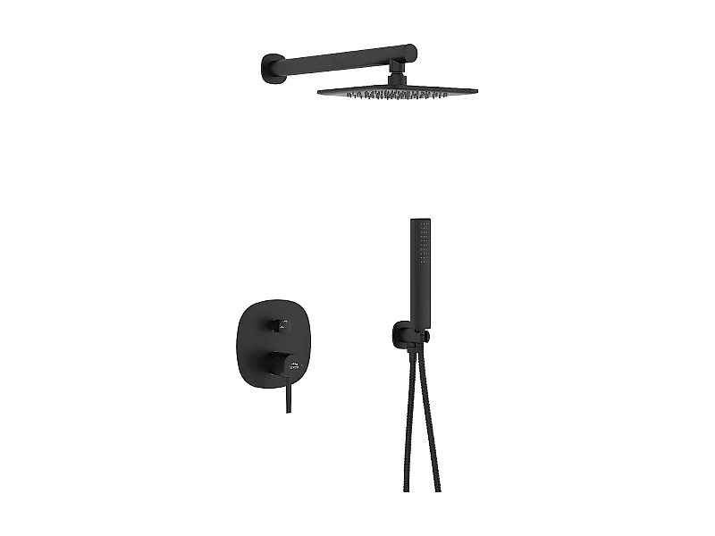 Colonne de douche encastrée Pola Couleur: Noir