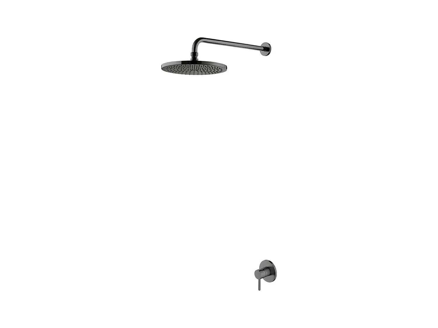 Colonne de douche Y encastrable graphite