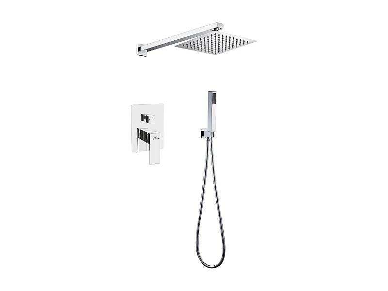 Colonne de douche encastrée Kvadrato, Couleur: Chrome