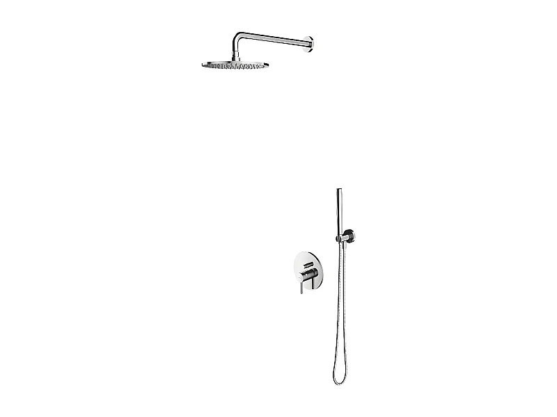 Colonne de douche Y encastrable chrome