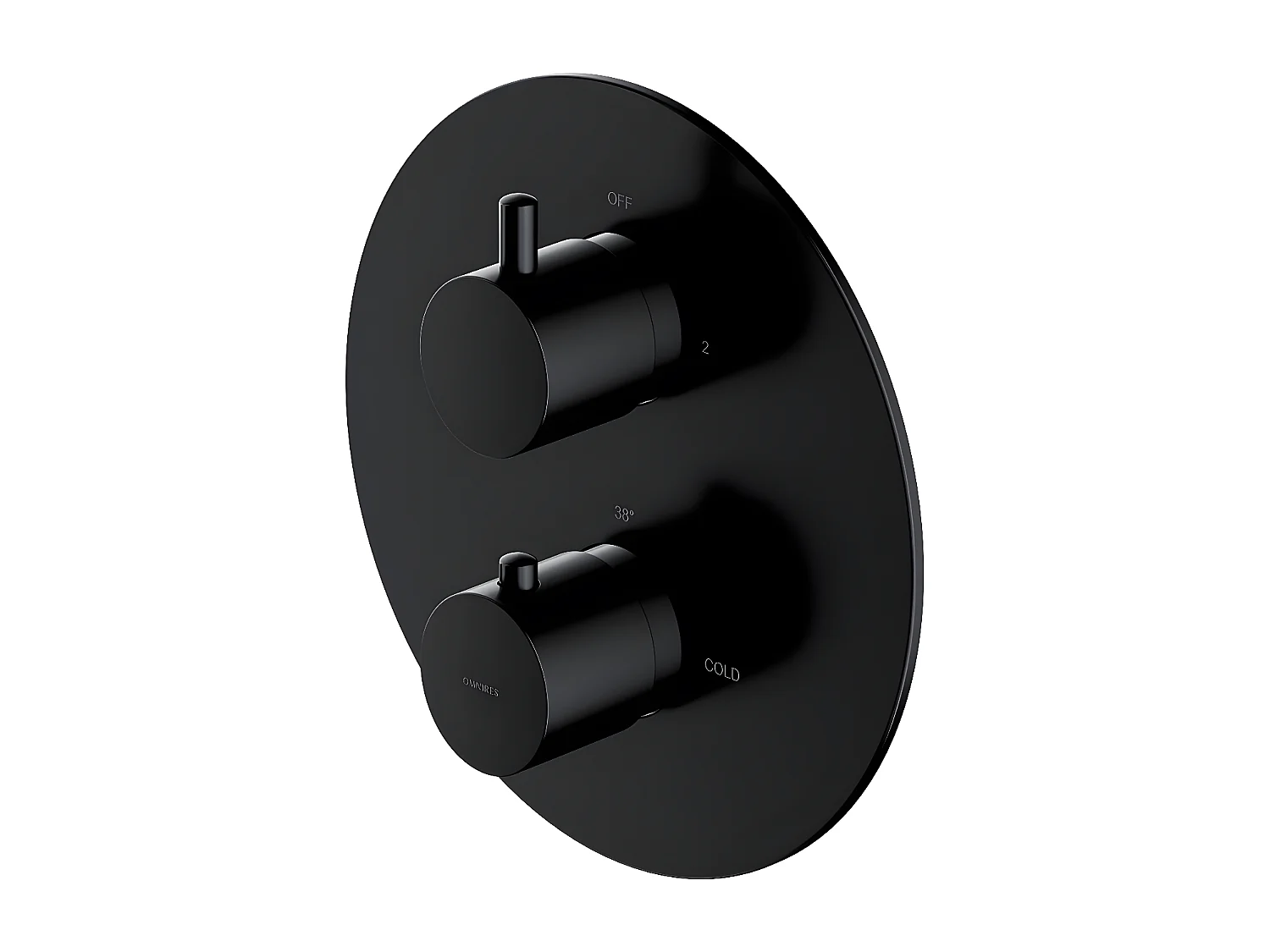 Colonne de douche thermostatique  Yencastrable Couleur : noir