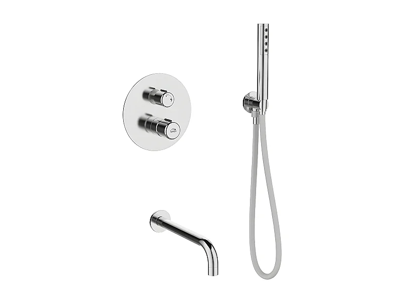 Mitigeur de baignoire encastré Pretto, Couleur: Chrome