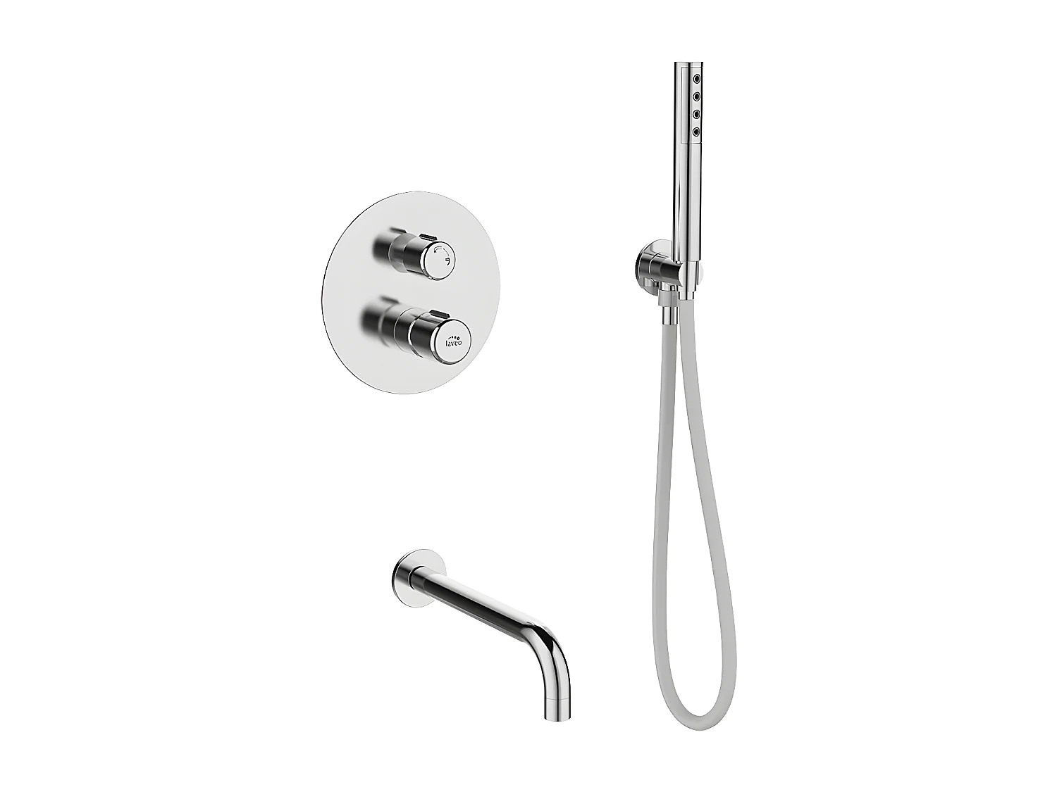 Mitigeur de baignoire encastré Pretto, Couleur: Chrome