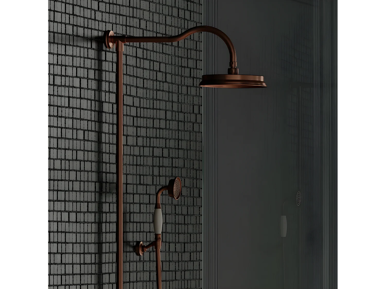 colonne de douche Armance couleur : Cuivre Antique