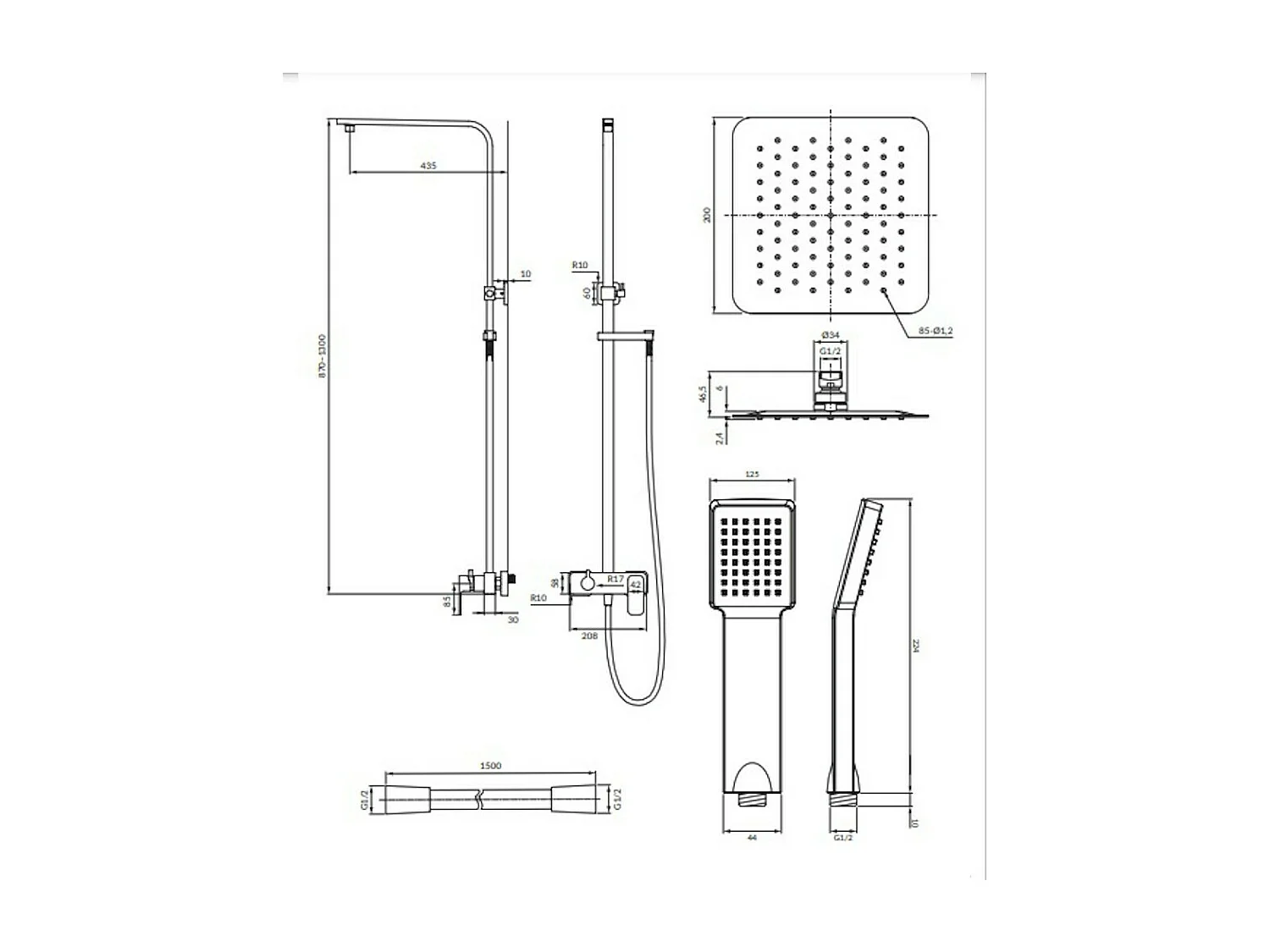 colonne de douche  Apure