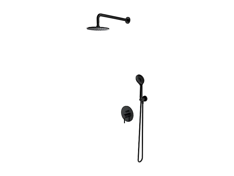 Colonne de douche  Y encastrable  noir