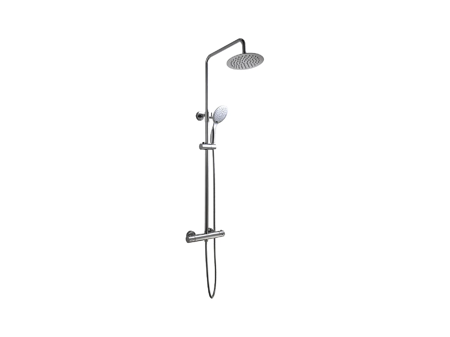 Colonne de douche thermostatique , Fino Couleur: Chrome