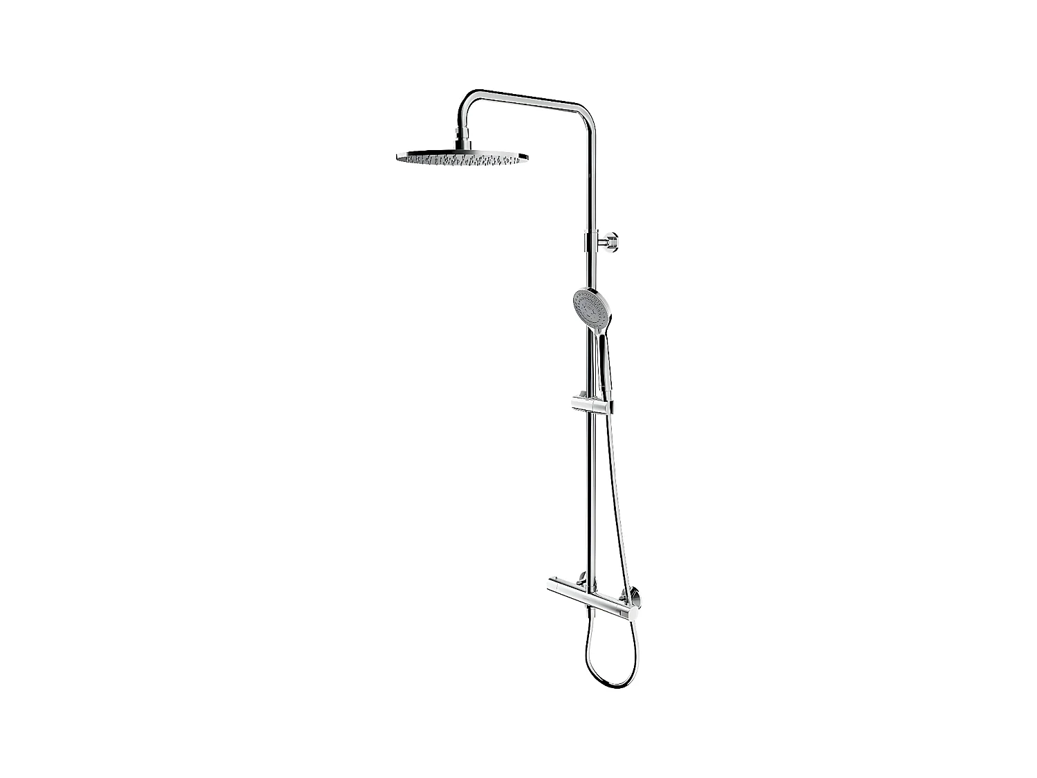 colonne de douche Thermostatique En Y couleur : Chrome
