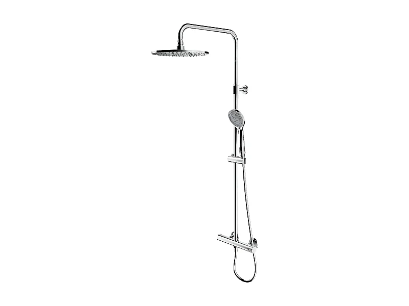 colonne de douche Thermostatique En Y couleur : Chrome
