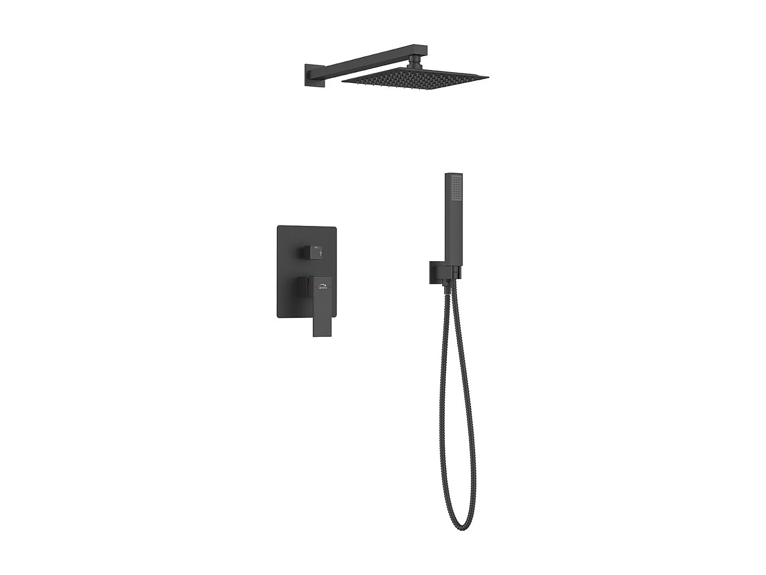 Colonne de douche encastrée Kvadrato, Couleur: Noir