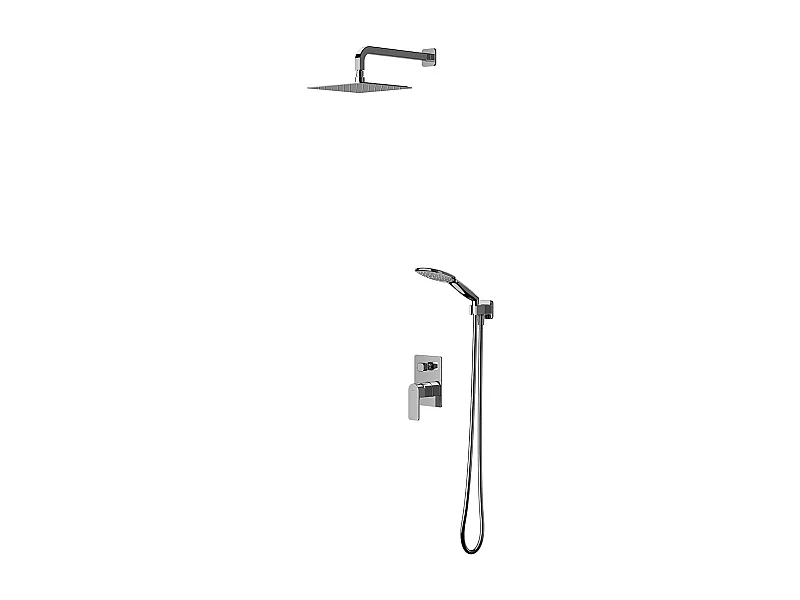 Colonne de douche BARETTI encastrable  chrome