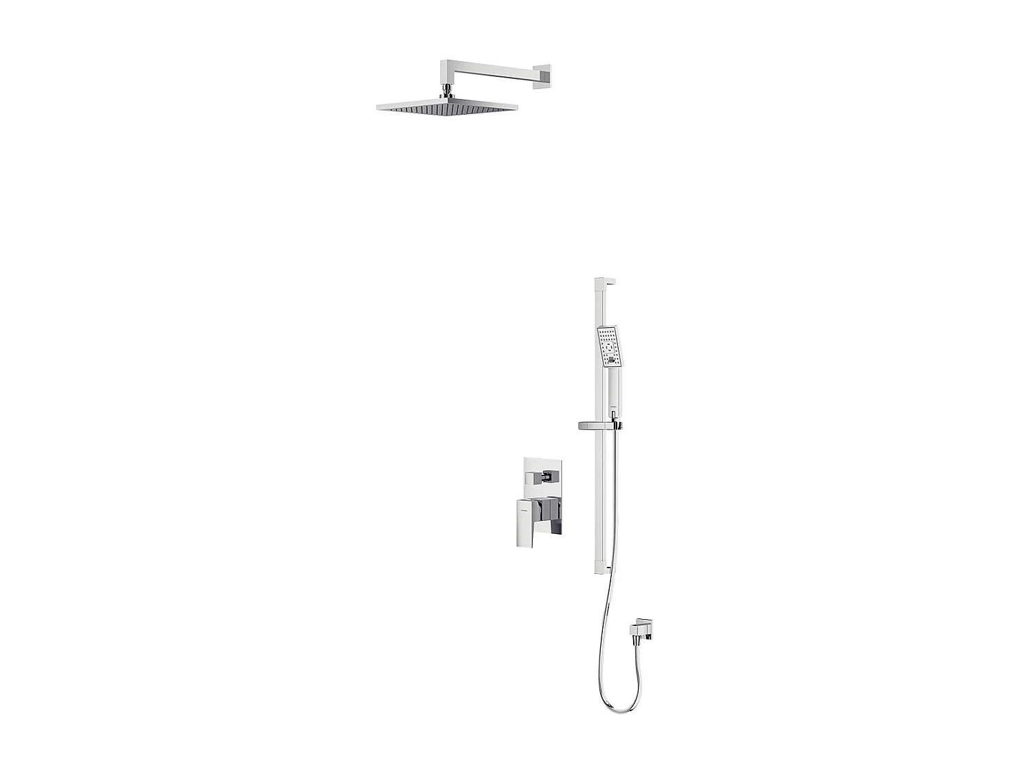 Colonne de douche  FRESH encastrable chrome