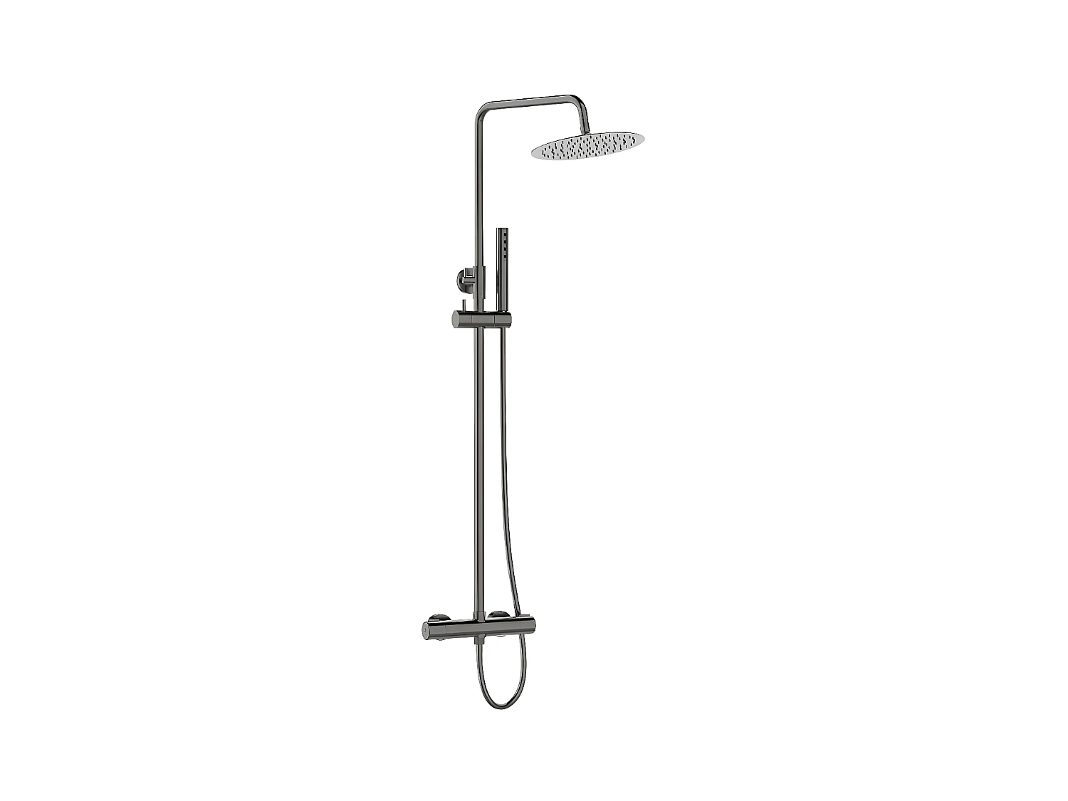 Colonne de douche thermostatique , Pretto Couleur: Graphite