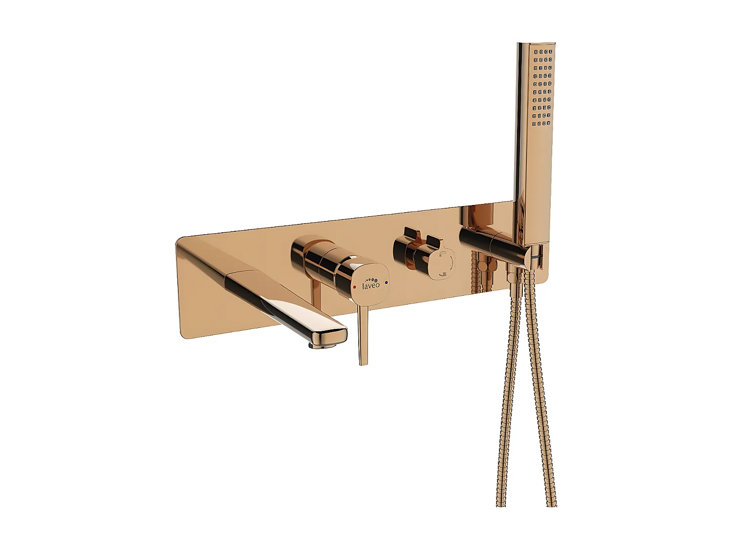 Mitigeur de douche encastrée Pola, Couleur: Gold Rose
