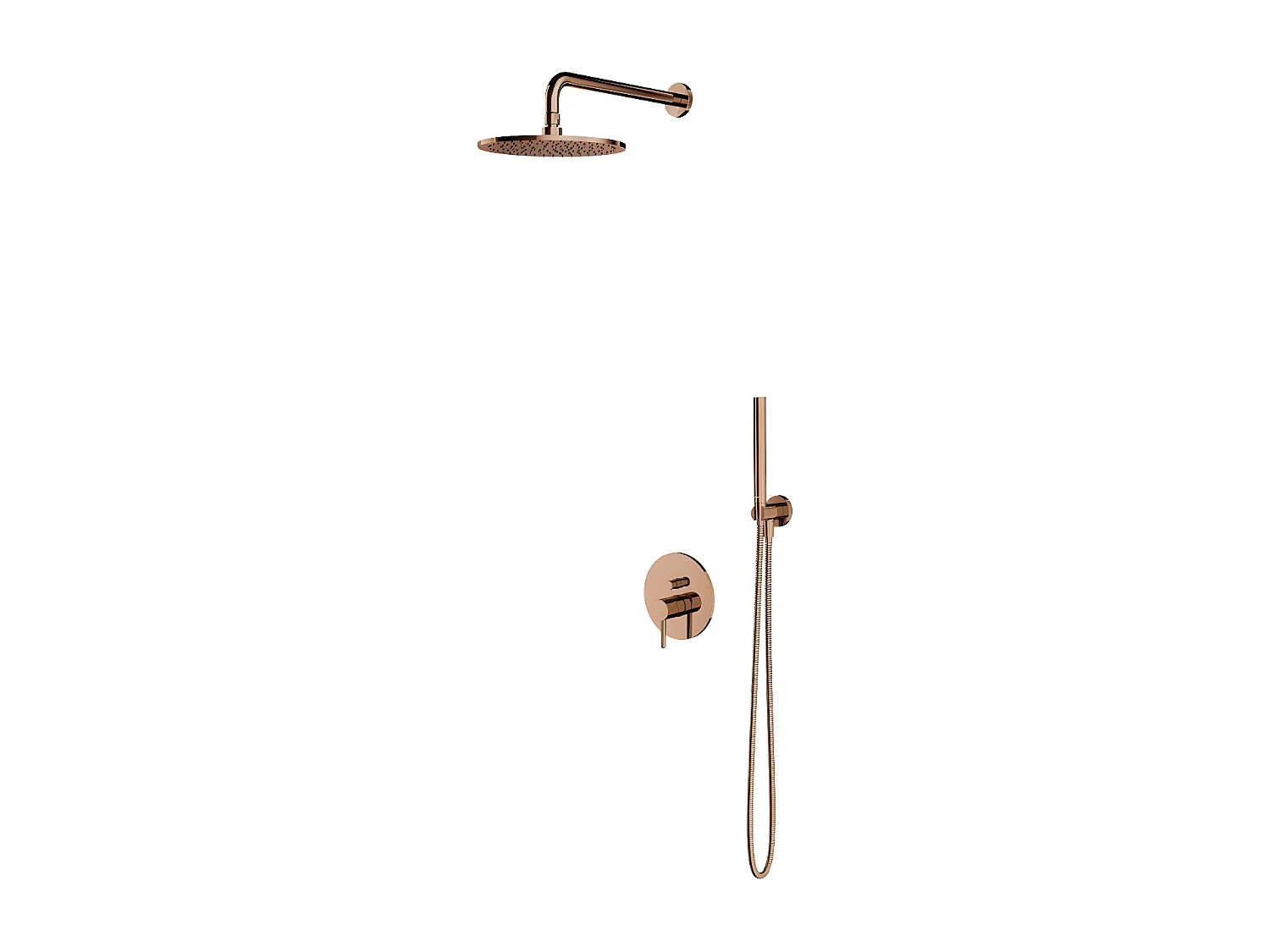 Colonne de douche Y encastrable cuivre