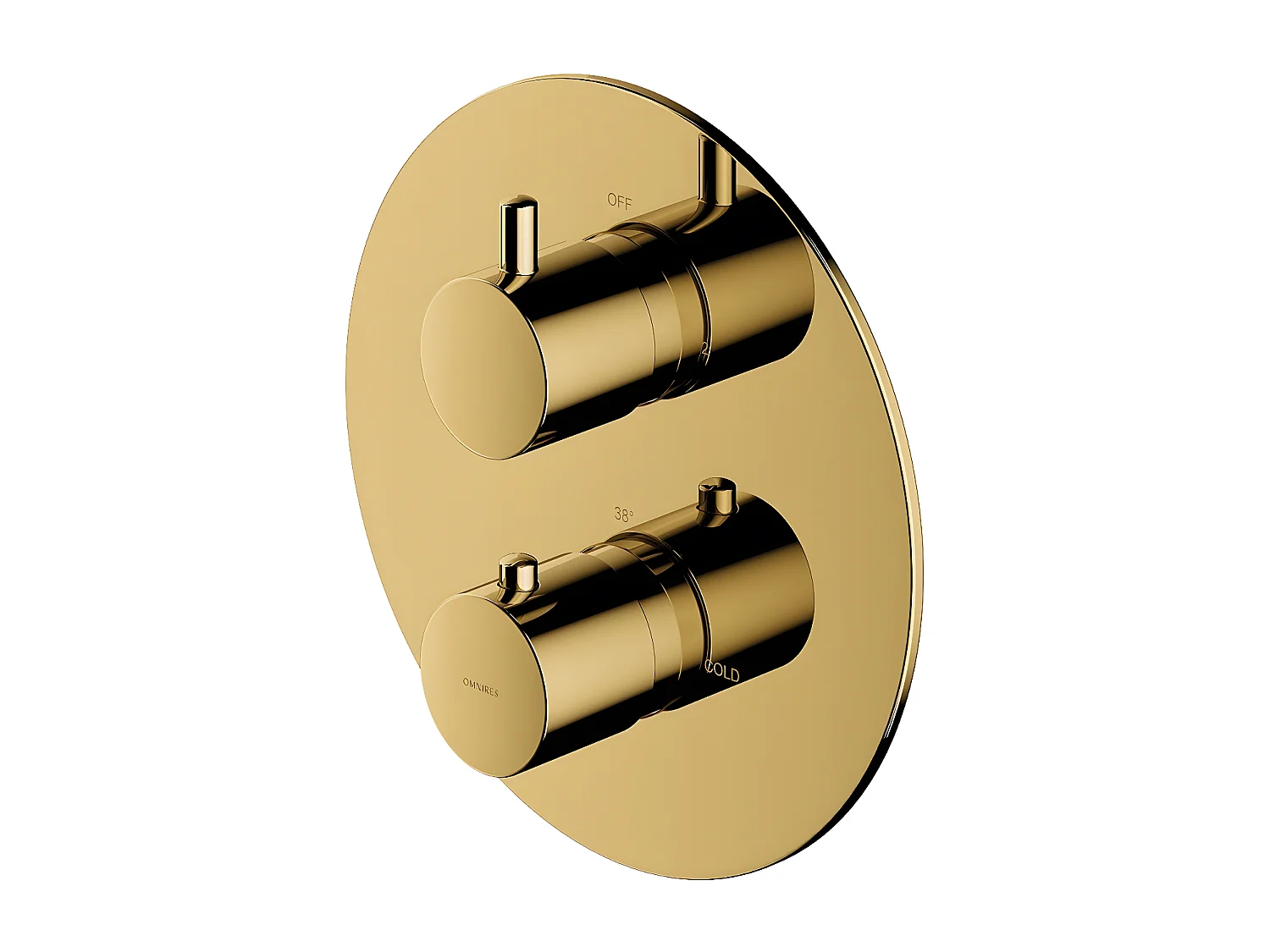 Colonne de douche thermostatique  Yencastrable Couleur : or