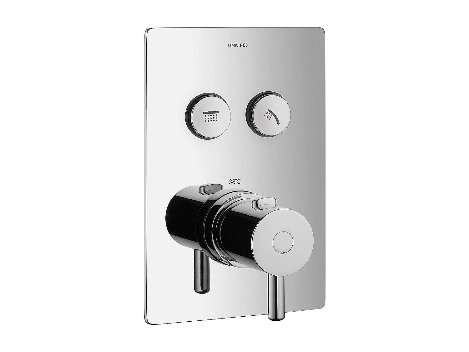 Colonne de douche thermostatique  Y GOCLICK encastrable chrome