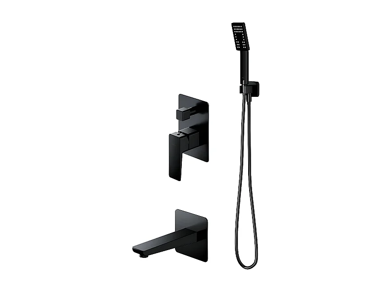 Colonne de douche Mécanique PARMA encastrable Noir Mat