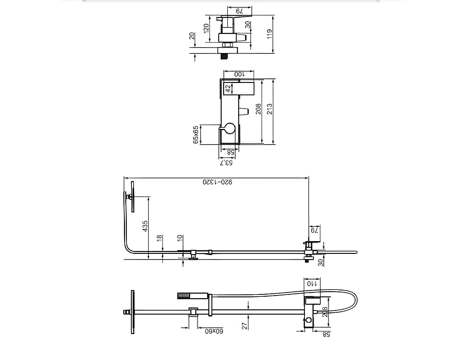 colonne de douche Fresh couleur : Chrome