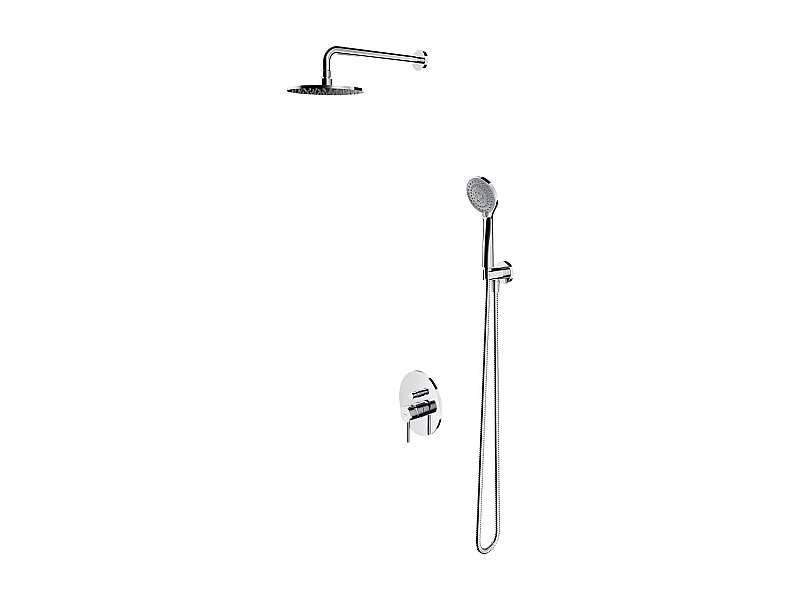 Colonne de douche Y encastrable chrome