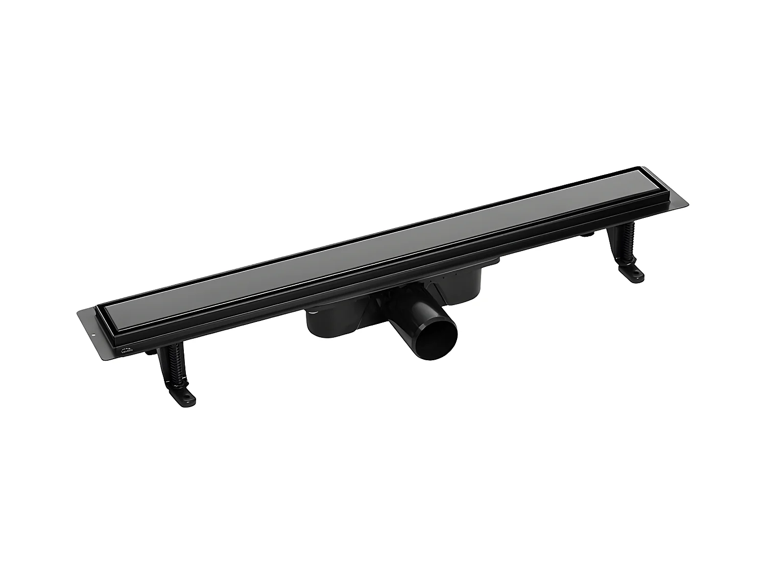 Caniveau de douche BASSO, couleur: noir, longueur:70 cm