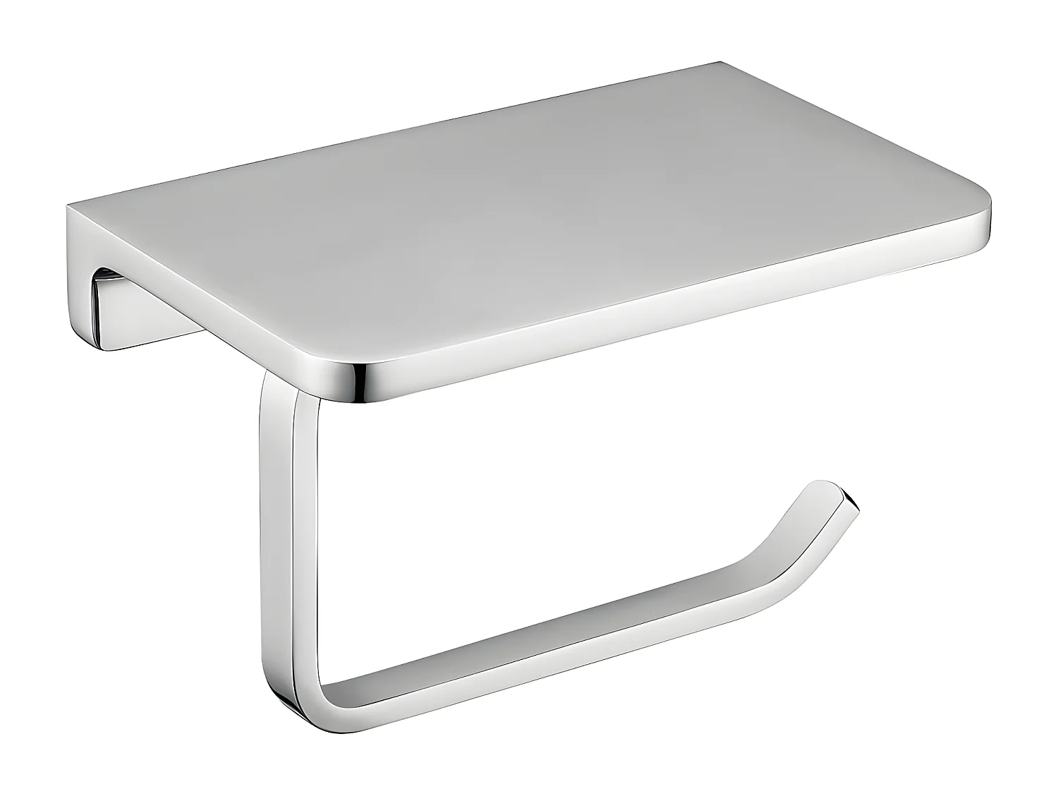 Porte Rouleau Papier Wc Ou Serviettes Uni Chrome Matière Inox