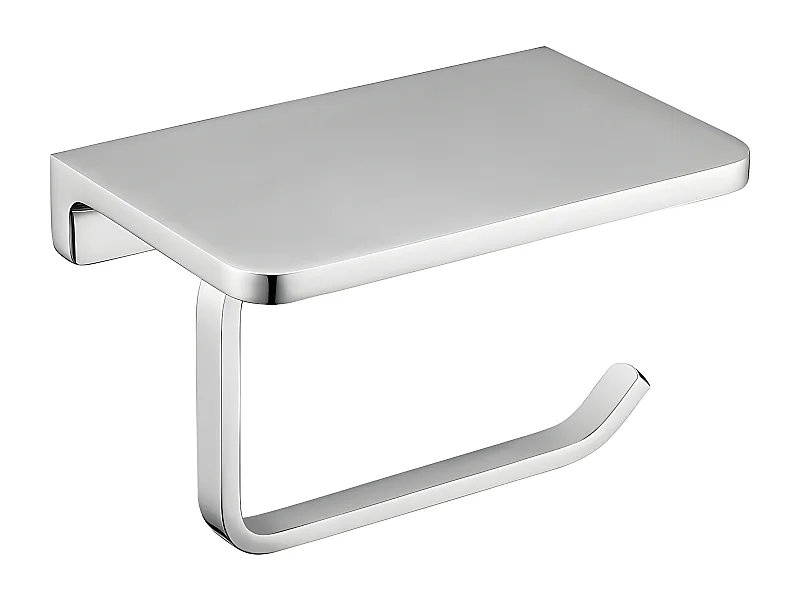 Porte Rouleau Papier Wc Ou Serviettes Uni Chrome Matière Inox
