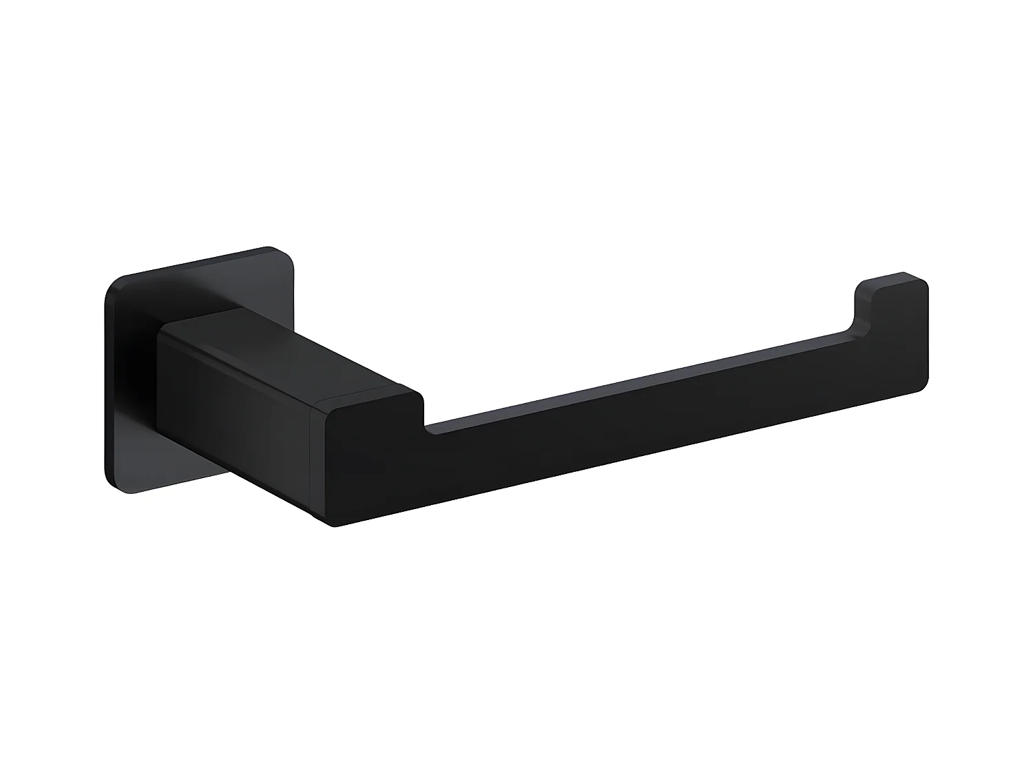 Porte Rouleau Papier Wc Ou Serviettes Nelson Noir Mat Matière Laiton