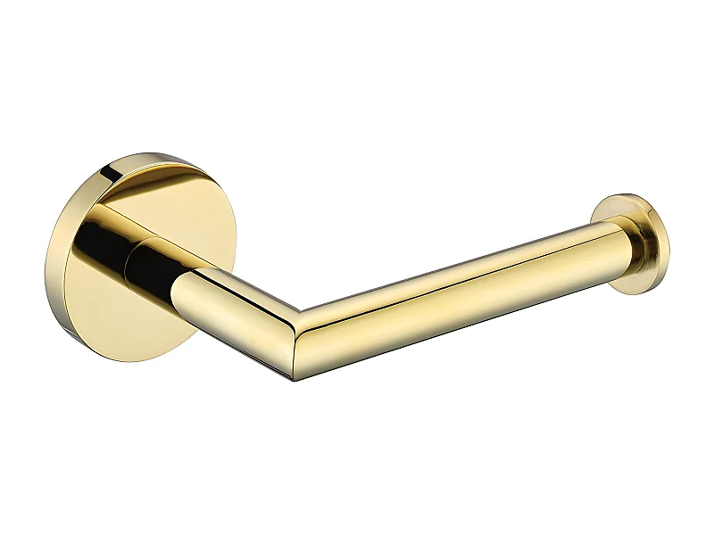 Porte Rouleau Papier Wc Ou Serviettes Modern Project doré Matière Laiton