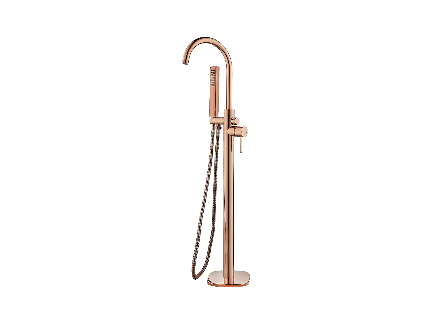 Mitigeur de baignoire îlot Pola, couleur: Rose doré