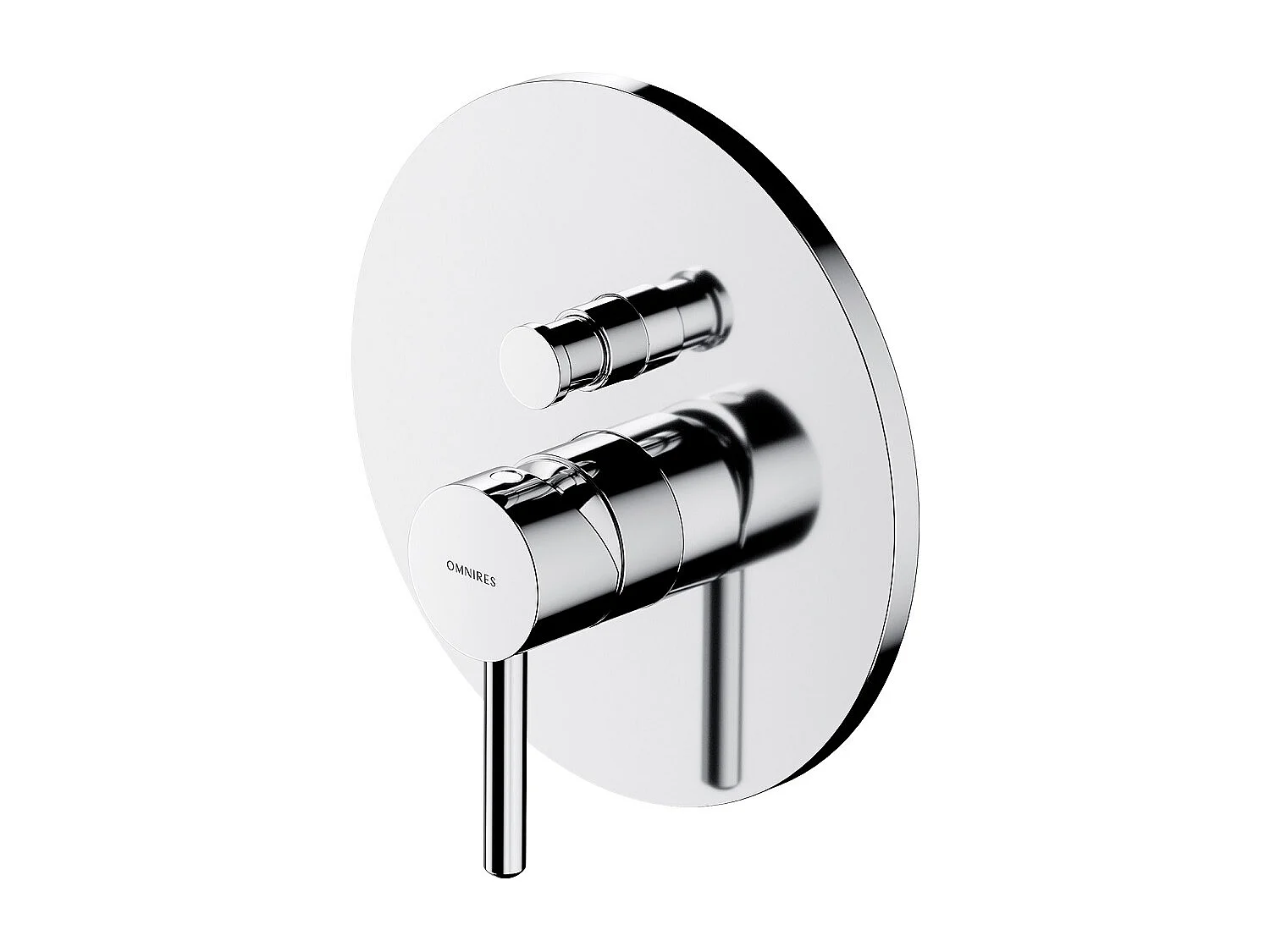 Mitigeur Mécanique De Baignoire  Y Pour Installation Encastrée couleur : Chrome