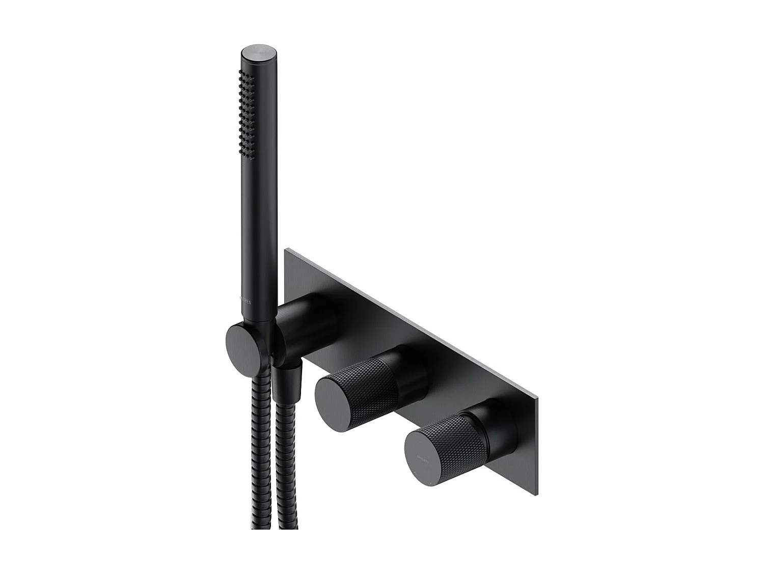 Mitigeur de douche et de baignoire à encastrer avec pommeau de douche- Anthracite