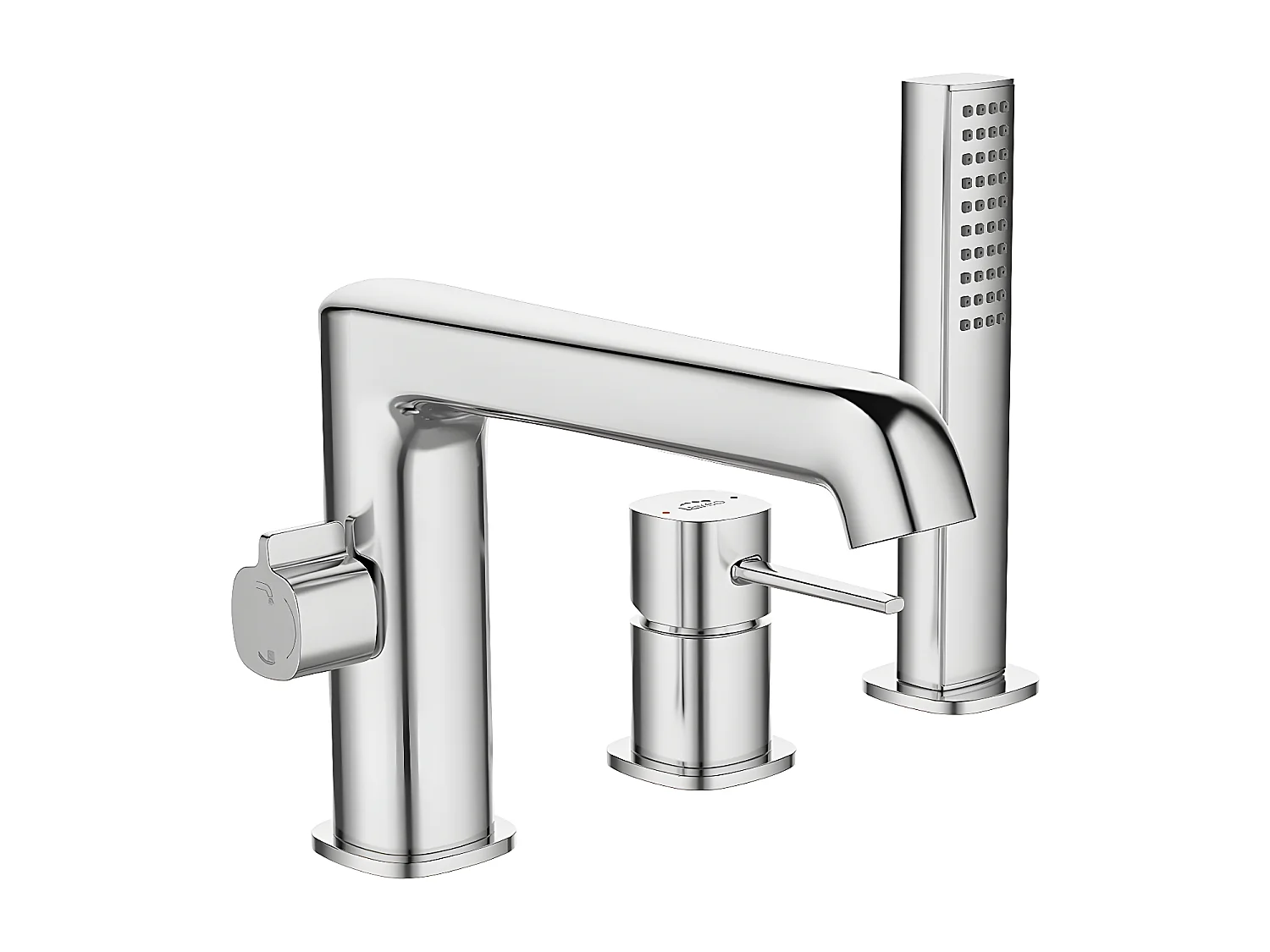 Mitigeur de bain à 3 trous Pola, encastré, couleur: Chrome