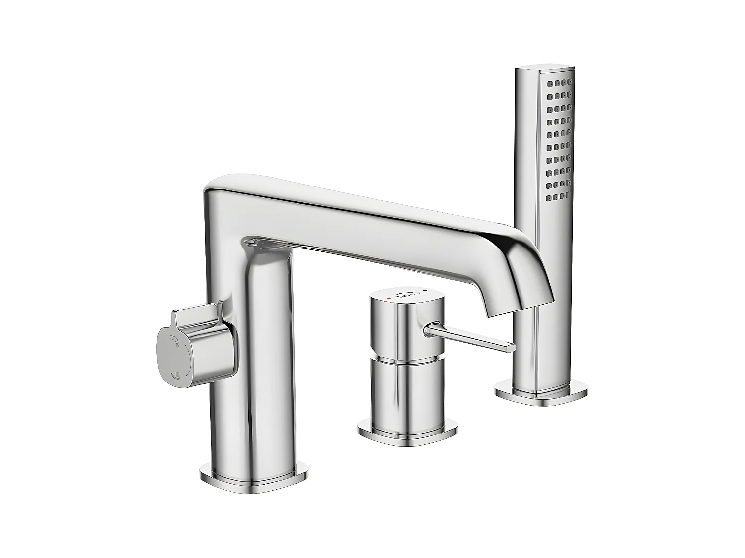 Mitigeur de bain à 3 trous Pola, encastré, couleur: Chrome