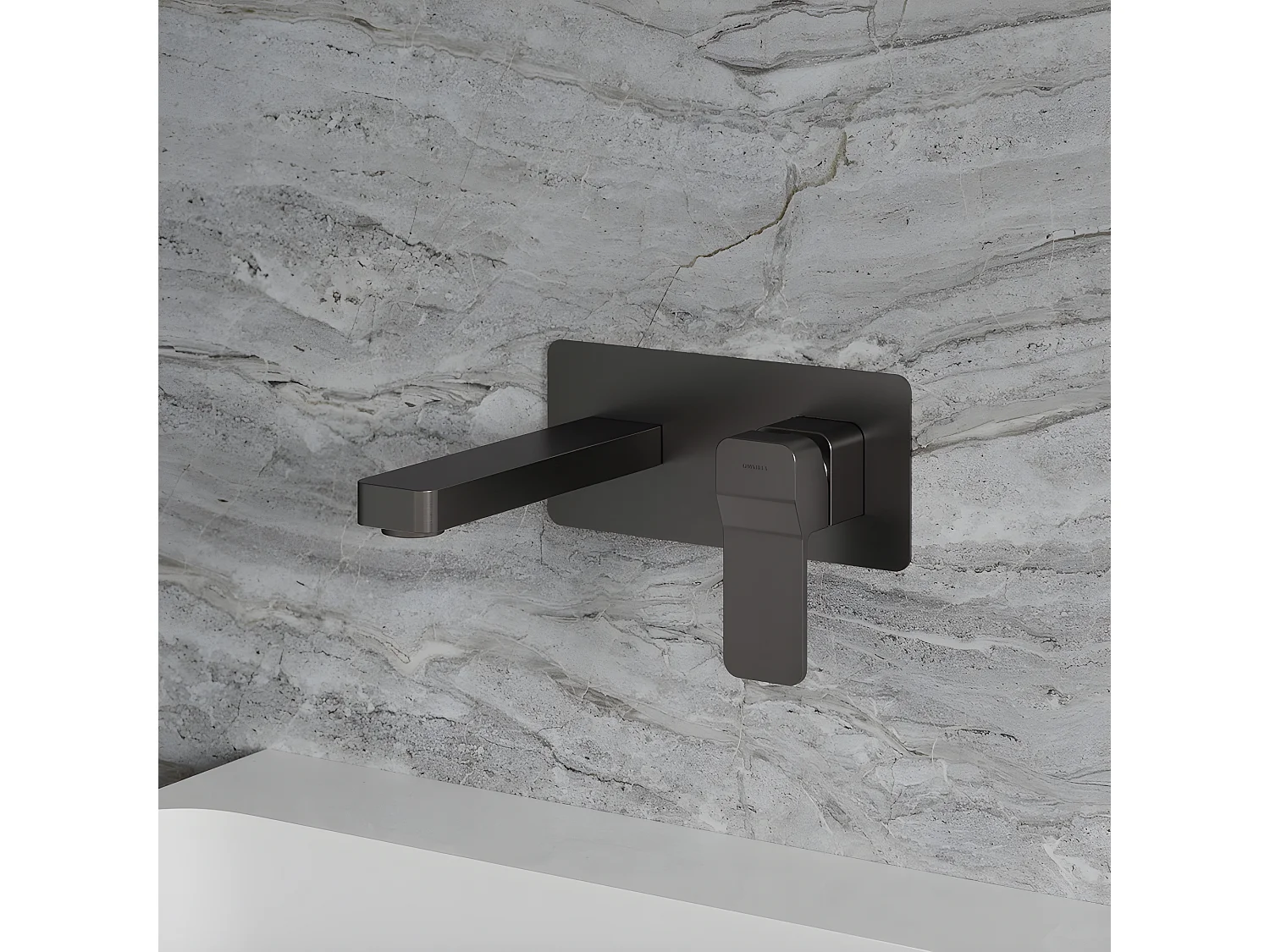 Mitigeur Lavabo À Encastrer Slide  Anthracite