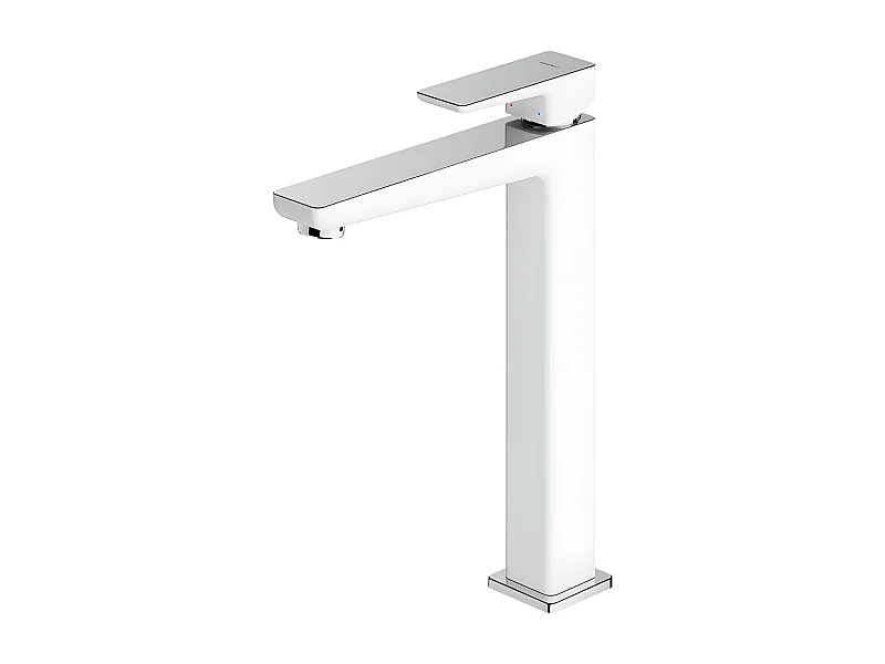 Mitigeur Lavabo Haut couleur : Chrome / Blanc Parma