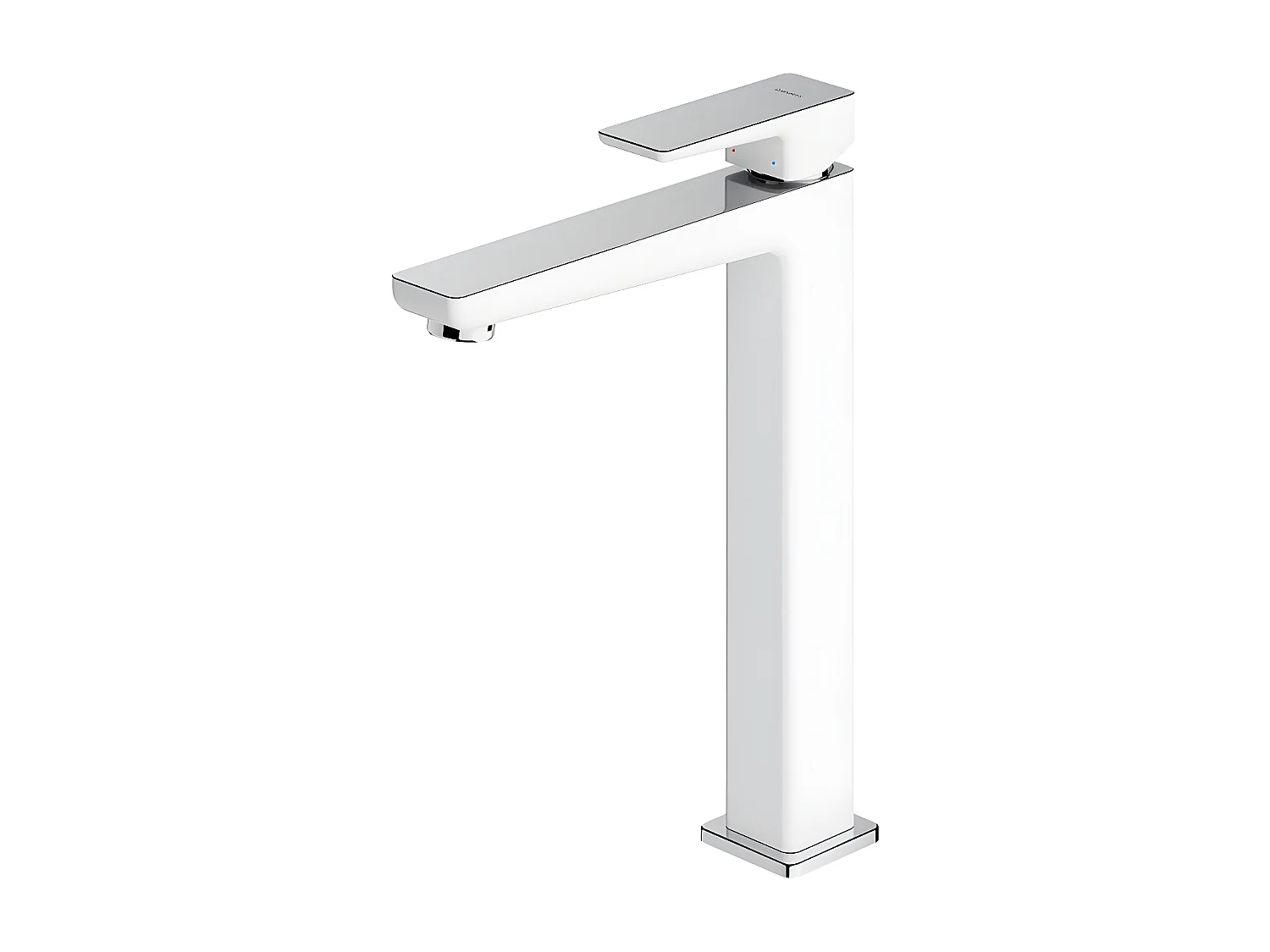 Mitigeur Lavabo Haut couleur : Chrome / Blanc Parma