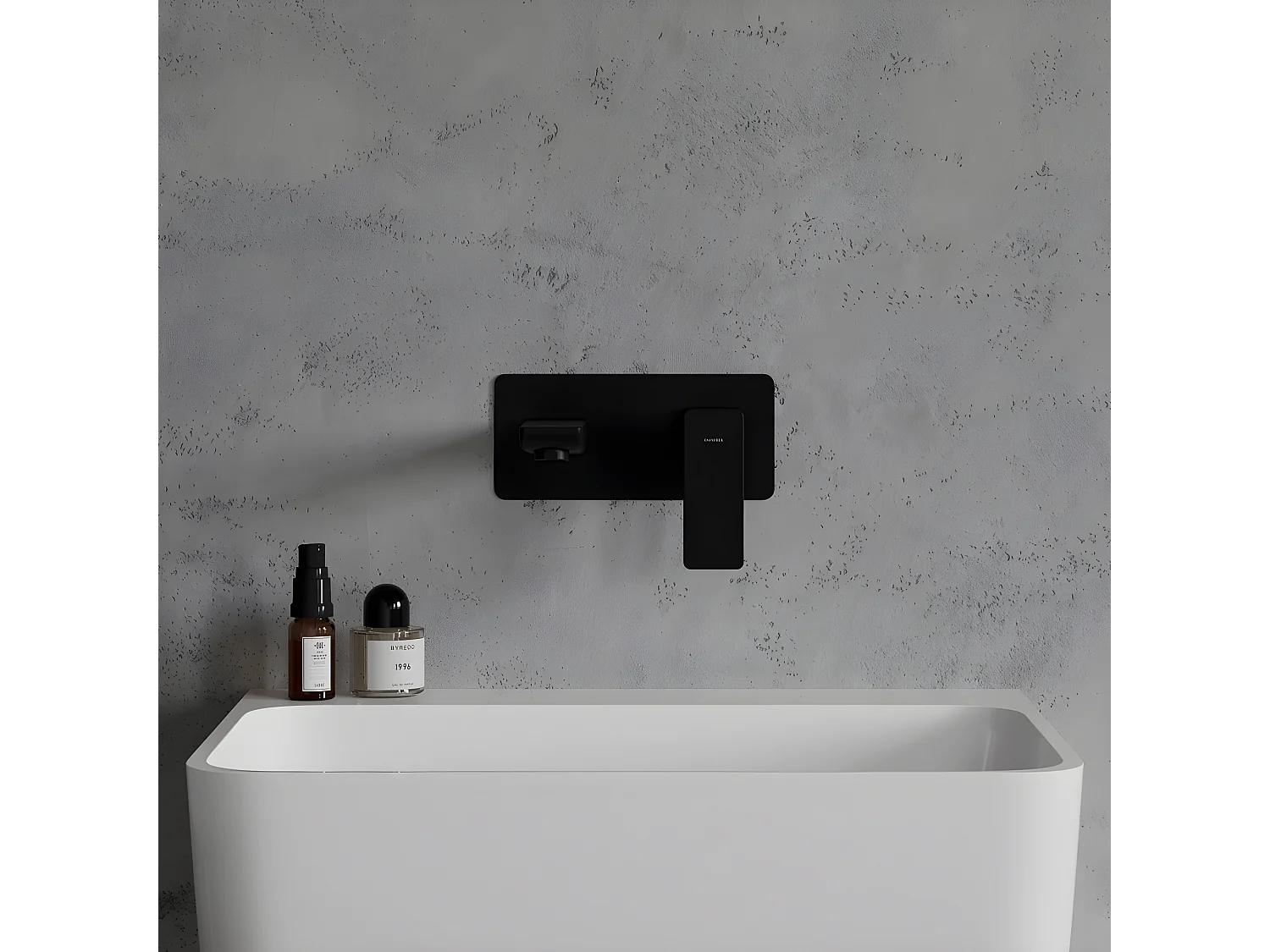 Mitigeur Lavabo À Encastrer Parma Noir Mat