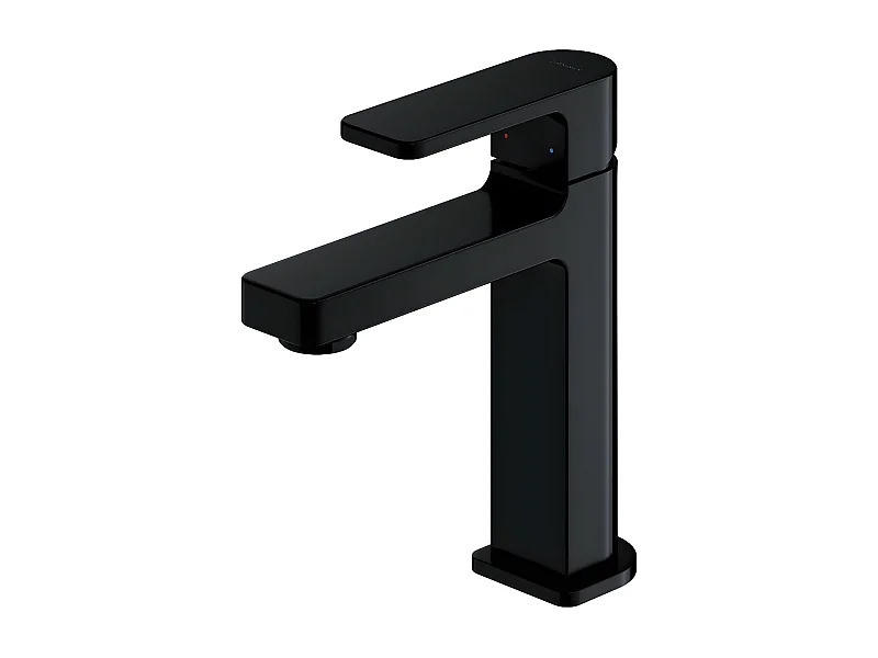Mitigeur Lavabo Bas Baretti, 17 Cm, couleur : Noir Mat