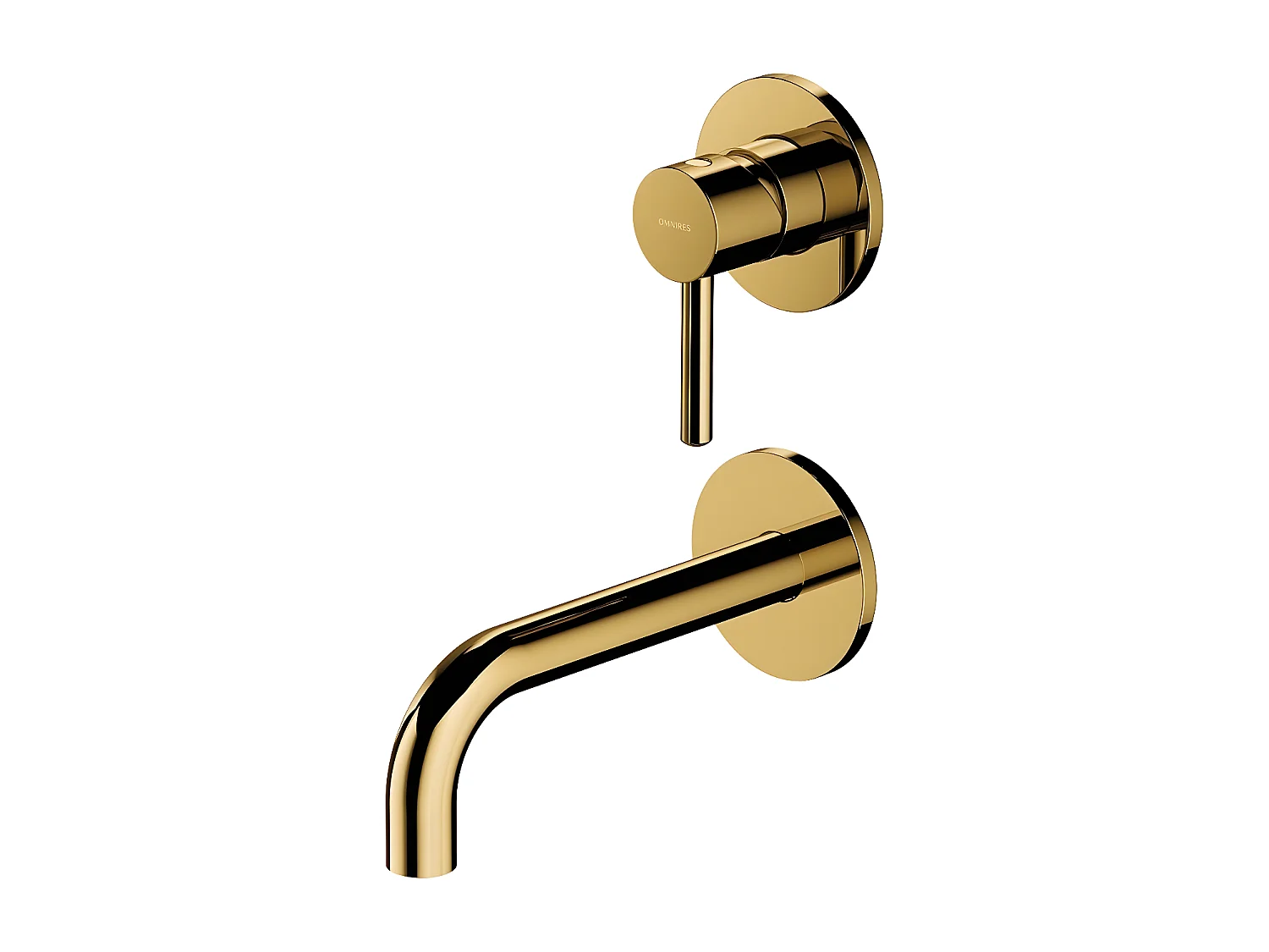 Mitigeur Lavabo À Encastrer Y Doré