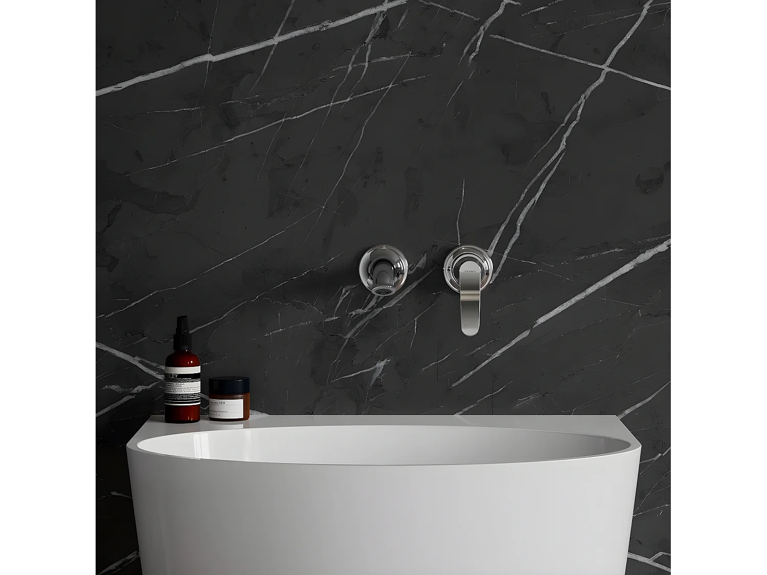 Mitigeur Lavabo À Encastrer Art Deco Chromé