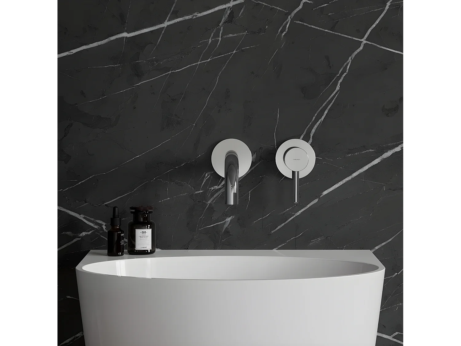 Mitigeur Lavabo À Encastrer Y Chromé