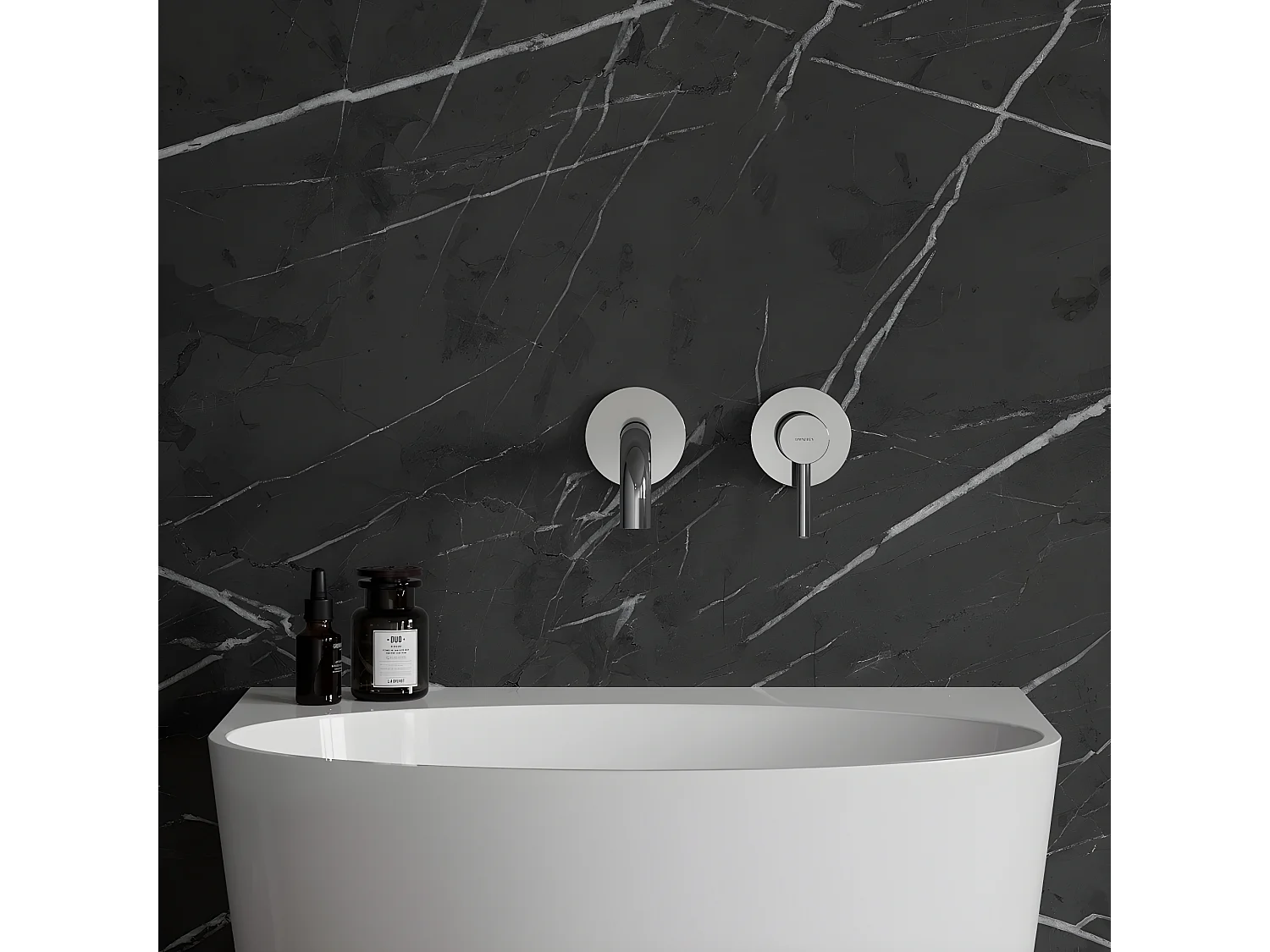 Mitigeur Lavabo À Encastrer Y Chromé