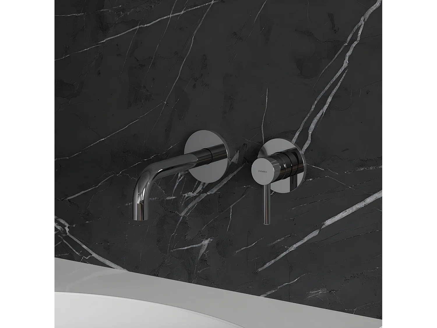 Mitigeur Lavabo À Encastrer Y Chromé