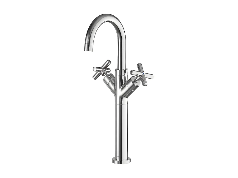 Mitigeur Lavabo Haut Avec Bouchon Clic-clac Modern, 42 Cm coloris : Chrome