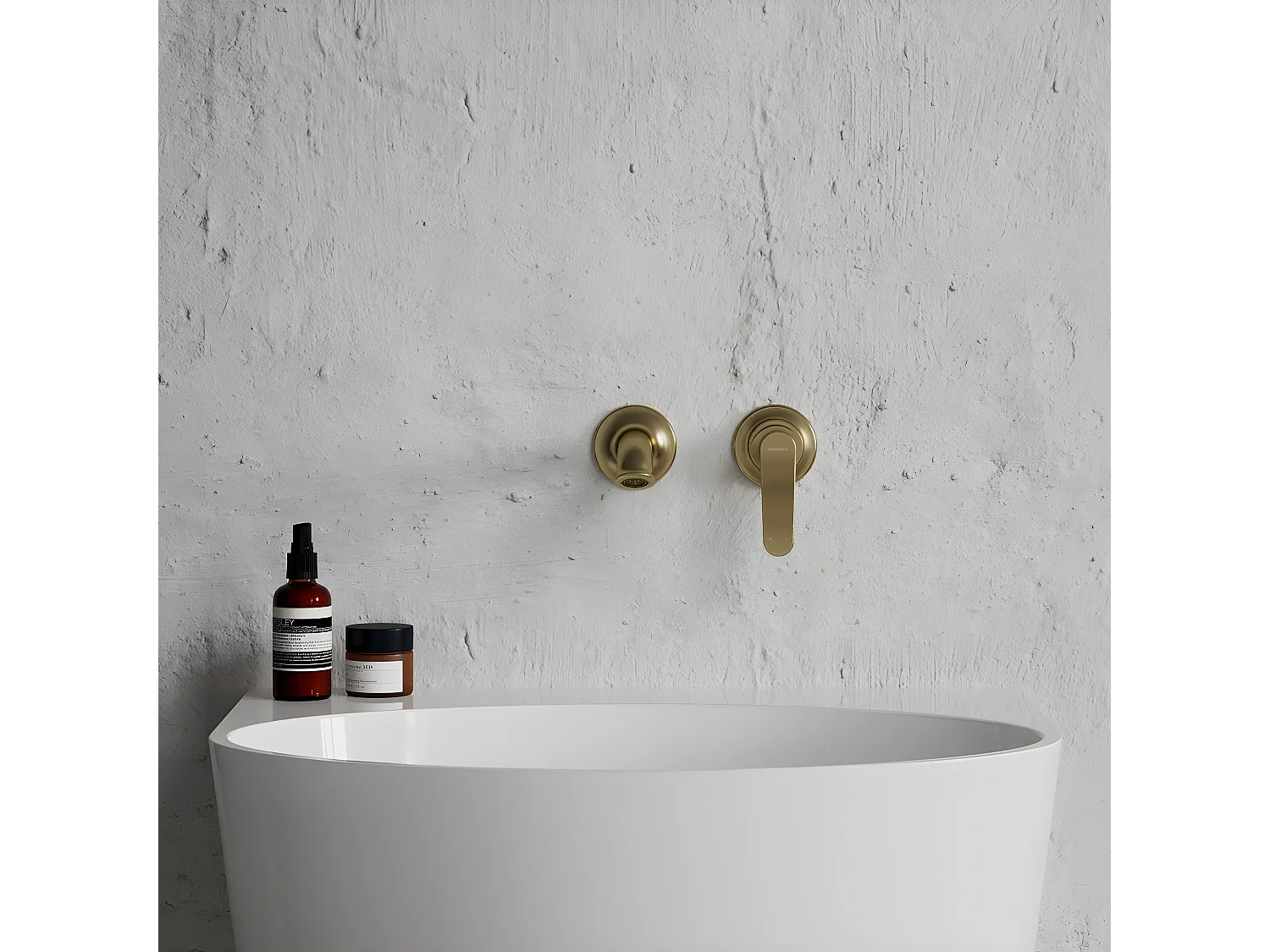 Mitigeur Lavabo À Encastrer Art Deco Bronze Antique