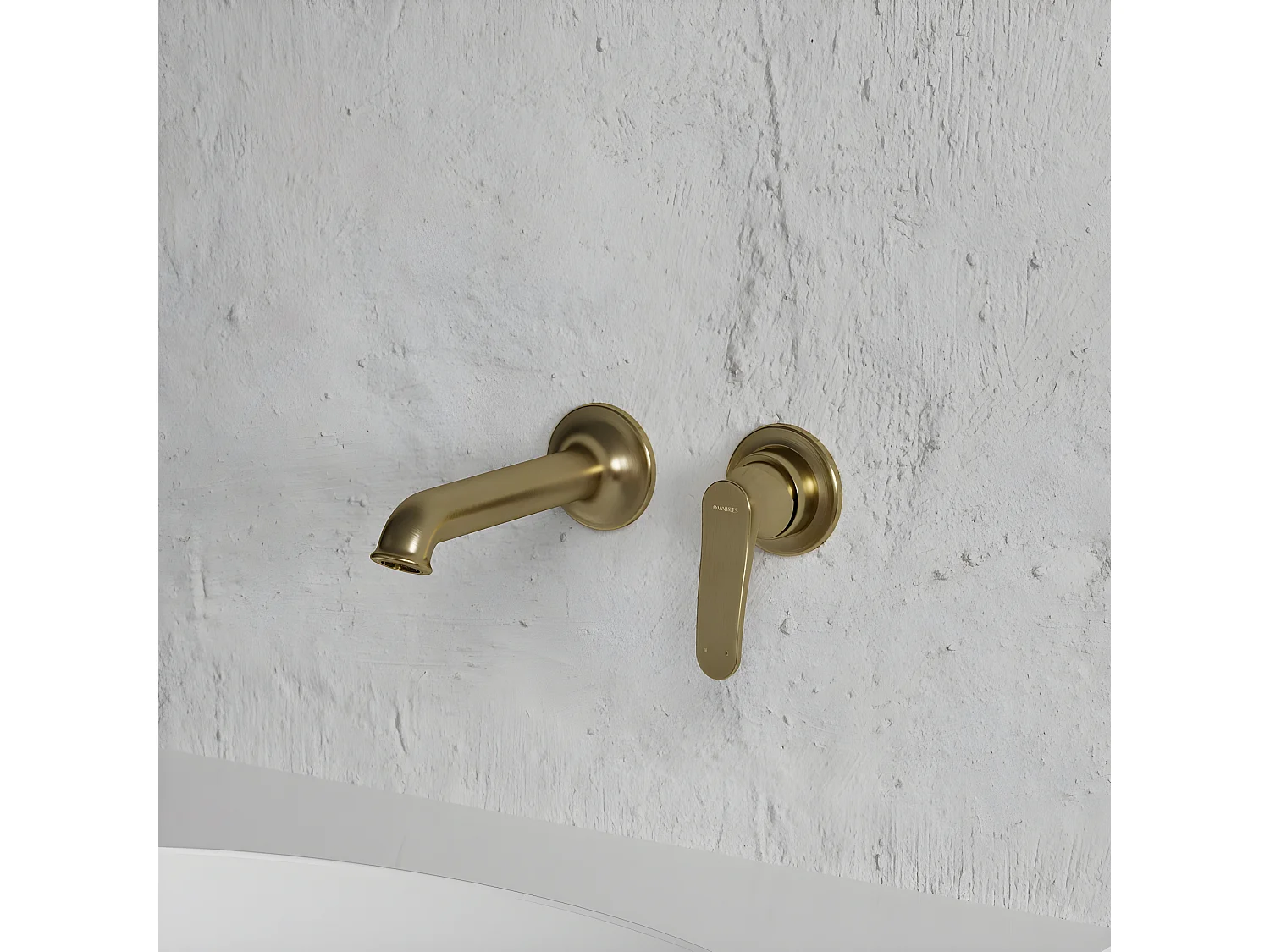 Mitigeur Lavabo À Encastrer Art Deco Bronze Antique