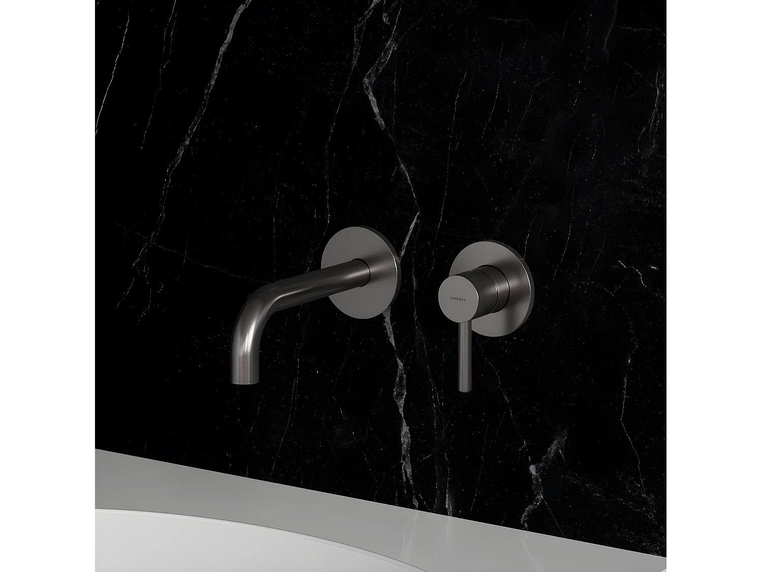 Mitigeur Lavabo À Encastrer Y Nickel