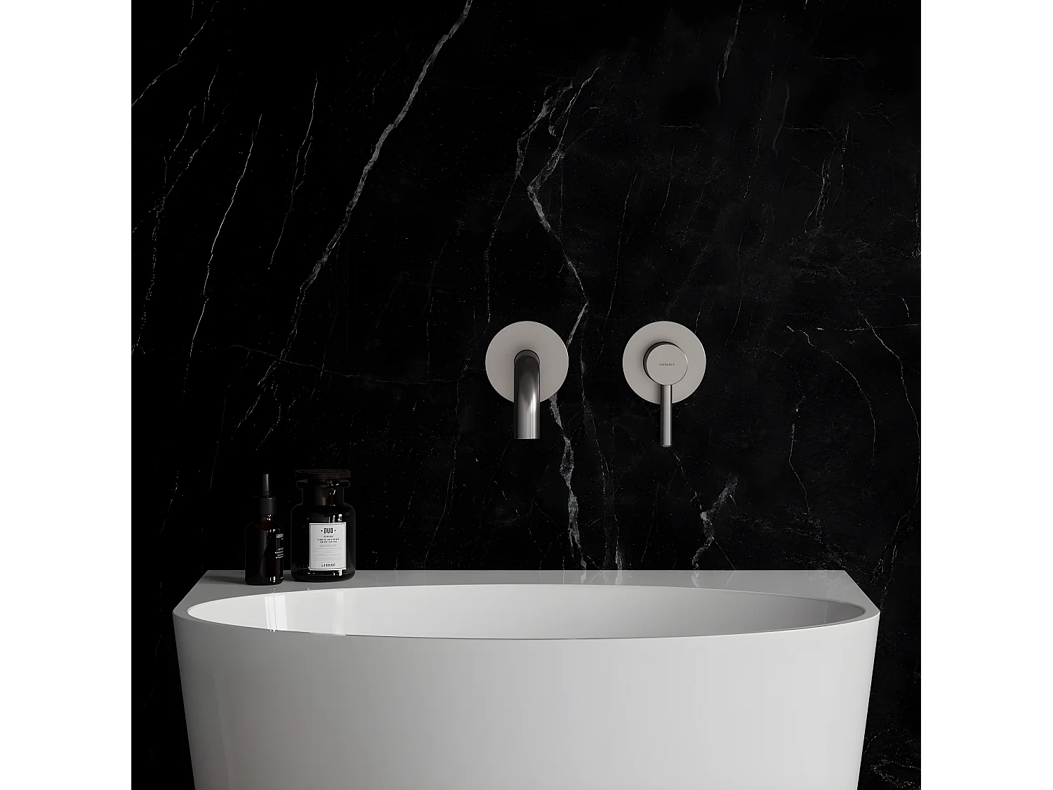 Mitigeur Lavabo À Encastrer Y Nickel